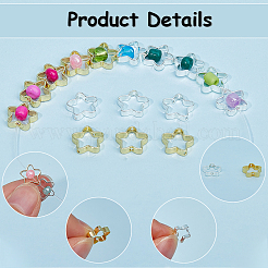 100шт 2 цвета стойки латунные бусины рамки KK-SP0002-25