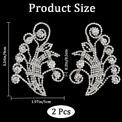1 пара латунных страз для украшения свадебного платья FIND-GF0006-54