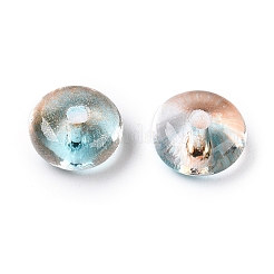 Гальванопокрытие прозрачные цвета радуги стеклянные бусины SEED-T007-03D