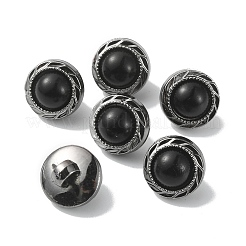 Пуговицы с искусственным жемчугом на ножке из смолы с 1 отверстием&nbsp;FIND-WH0033-51J