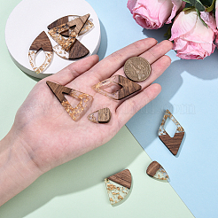 10 шт. подвески из дерева и смолы 5 стилей&nbsp;FIND-YW0008-21