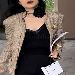 3d цветок полиэстер обертывание колье чокер FS-WG63CF5-01