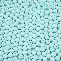 Непрозрачная выпечка окрашены стеклянные бусины&nbsp;DGLA-T004-02O