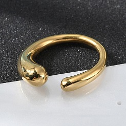 Ионное покрытие (ip) манжетные кольца из нержавеющей стали 304 RJEW-R133-011G