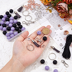 Наборы для изготовления брелоков из силиконовых бусин своими руками&nbsp;DIY-FI0001-16