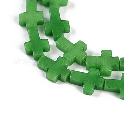 Нити окрашенных бусин из натурального малайзийского нефрита&nbsp;G-I369-A02-02