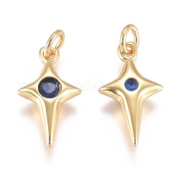 Латунные микро проложить кубического циркония подвески&nbsp;ZIRC-G168-53G