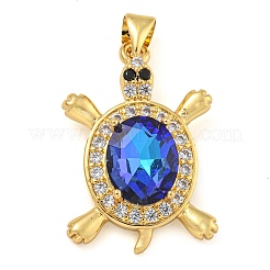 Черепаховая стойка покрытие латунь микропаве кубические цирконии подвески&nbsp;KK-G513-78A-07G