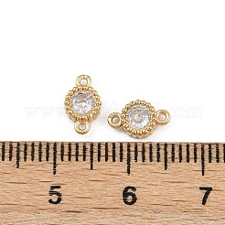 304 нержавеющая сталь паве прозрачные кубические цирконии плоские круглые звенья соединительные подвески STAS-F322-12G