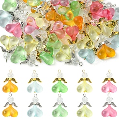 40шт подвески из акрилового стекла 10 цветов PALLOY-FS00018