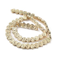 Гальванические бусины из натуральной лавы G-H303-A09-LG