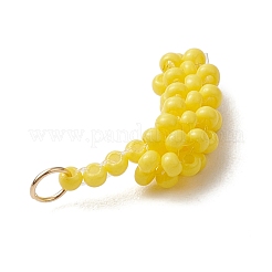 Подвески из стеклянных бусин в виде бананов&nbsp;PALLOY-MZ00464