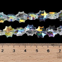 Гальванизируйте прозрачные стеклянные бусины&nbsp;EGLA-H112-04AB-01