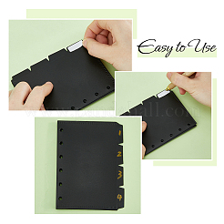 Разделители для переплета из полипропилена с 6 отверстием AJEW-WH0541-42A