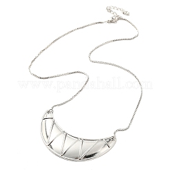 Латунный большой рог подвеска коробка цепи ожерелья NJEW-L068-01P