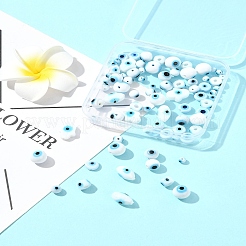 80шт 8 стиля бусины ручной работы лэмпворк «Сглаз» LAMP-FS0001-38A