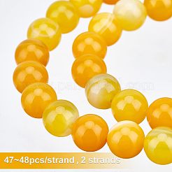 2 нить из натурального полосатого агата/полосчатого агата G-OC0002-33