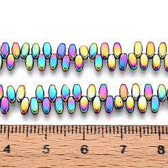 Гальванические нити из синтетических немагнитных гематитовых бусин&nbsp;G-T139-65A