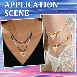 8 шт. подвески из нержавеющей стали 304 двух цветов STAS-SC0009-41