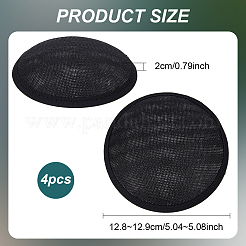 Круглая шляпа-фантаст из искусственной конопли для шляпной мастерской&nbsp;LS-AJEW-WH0472-45A-02