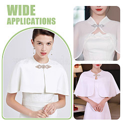 8 пара двухцветных застежек из сплава пластика FIND-CA0010-90A