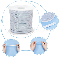 24 ярд плоского металлизированного полиэстерового эластичного шнура&nbsp;OCOR-WR0001-15B