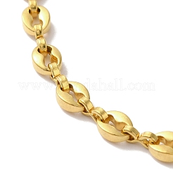 Ионное покрытие (ip) 304 нержавеющая сталь кофейные зерна браслеты цепи для женщин или мужчин BJEW-A019-01G