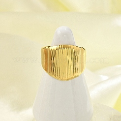 Широкие манжеты из нержавеющей стали 304 для женщин&nbsp;RJEW-G338-20G