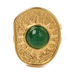 Кольца из натурального смешанного камня&nbsp;RJEW-Q822-35G