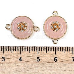 Окрашенный натуральный белый нефрит плоские круглые звенья&nbsp;G-I375-08G-03