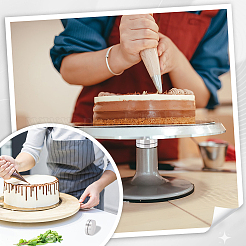 4 шт. алюминиевый поворотный поднос для стола FIND-GA0003-64