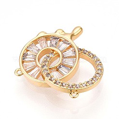 Латунные микро проложить кубического циркония подвески&nbsp;KK-N261-06G