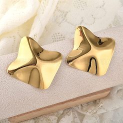 Серьги-гвоздики из нержавеющей стали 304 EJEW-Z084-11G