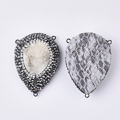 Окрашенные натуральные друзы кварцевые люстры компоненты соединения&nbsp;RB-Q215-011H