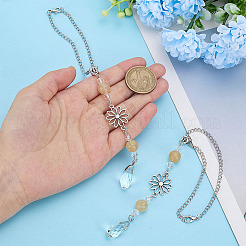 2 шт. подвеска из сплава в виде цветка&nbsp;HJEW-ME0001-07C