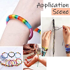 5 рулон 5 цвета 3-слойная круглая нейлоновая нить&nbsp;NWIR-YW0001-06A