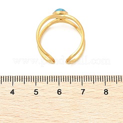 Кольца из натуральной бирюзы RJEW-Q006-01F-G