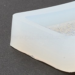 Имитация встроенных стразов прямоугольный кулон силиконовые Молды DIY-I090-11
