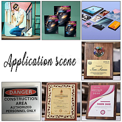 6 шт. алюминиевая пластина теплопередачи 2 цветов AJEW-PH0001-63