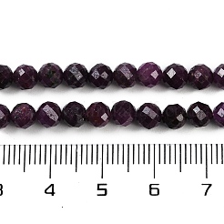 Натуральные рубиновые бисерные пряди G-P553-G01-04