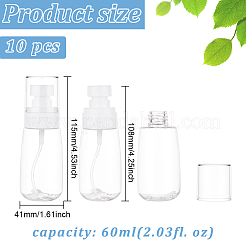 Пластиковая пустая многоразовая бутылка с распылителем AJEW-WH0347-68