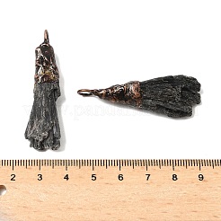Натуральные черные турмалиновые самородки большие подвески&nbsp;G-C190-01