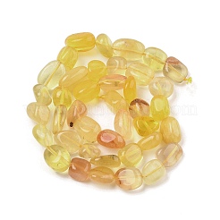 Естественный желтый флюорит бисер нитей G-G160-B02-01