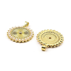 Подвески из латуни с покрытием из настоящего 18-каратного золота&nbsp;KK-B077-13G