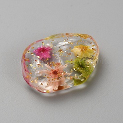 Прозрачная смола с подвесками из сухоцветов&nbsp;RESI-TAC0018-37B