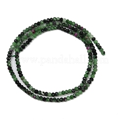 Натуральный рубин в цоизита бусин пряди G-NH0050-A01-01