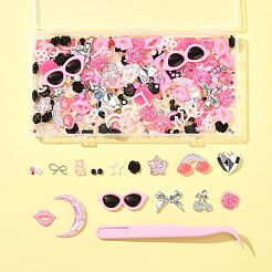 Комплекты фурнитуры для подвесок из искусственного жемчуга и сплава&nbsp;DIY-FS0009-79