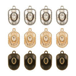 60 шт. 3-х цветные подвески из цинкового сплава в тибетском стиле TIBEP-BT0001-06