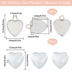 Набор для самостоятельного изготовления подвески в виде купола в форме сердца DIY-SC0023-02