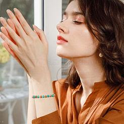 300 шт. 10-х цветные стеклянные круглые бусины&nbsp;DGLA-LT0001-06